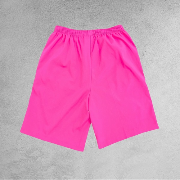 VINTAGE | 1980’s Neon Hot Pink High Waisted Retro Shorts - Picture 2 of 8